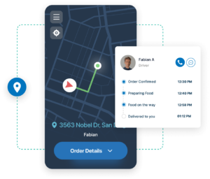 Real-time catering order tracking